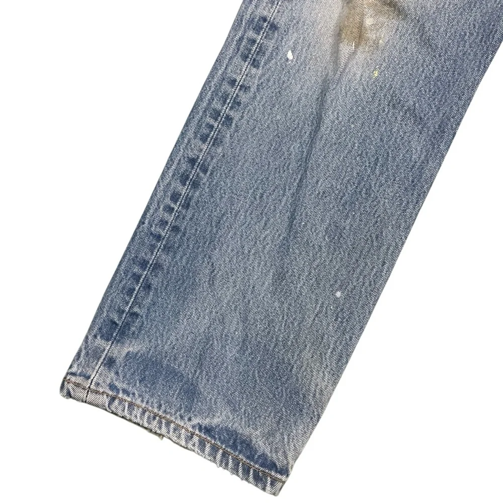 Vintage Levi’s 501XX button fly straight leg 90s medium wash jeans 34 x 29
